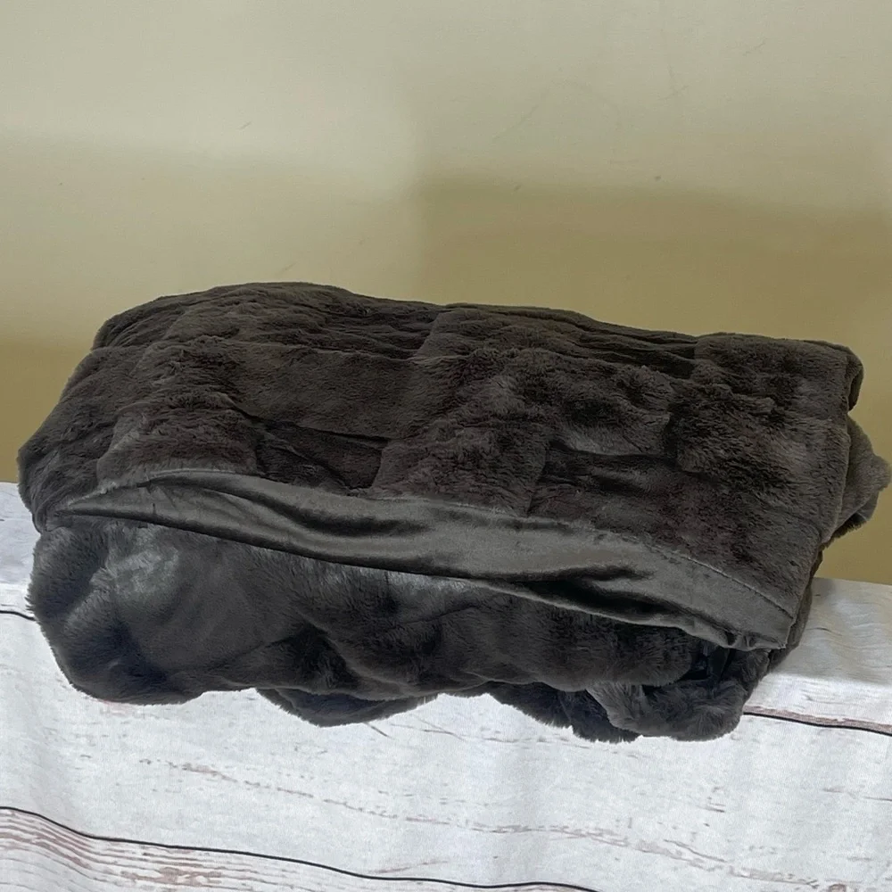 Berkshire Dark Brown Throw Blanket